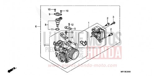 CORPS DE PAPILLON VT1300CXAA de 2010